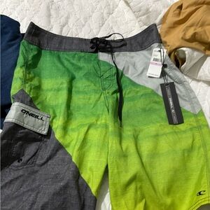 O'Neill‎ Men's Green Swim Shorts
